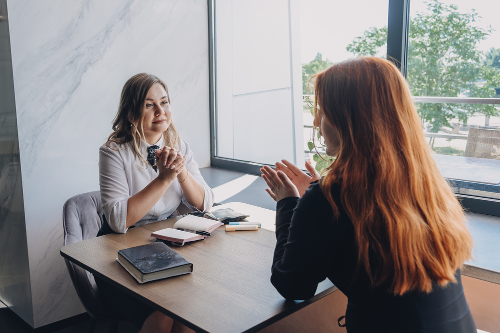 Psychotherapy Session Between Two Women